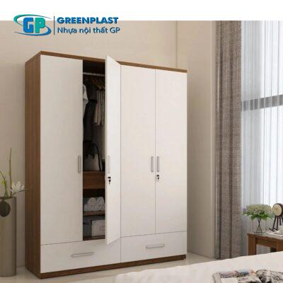 Tủ áo nhựa cao cấp giả gỗ