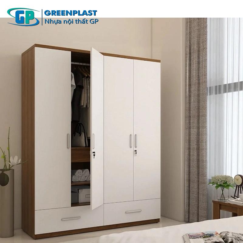 Tủ áo nhựa cao cấp giả gỗ
