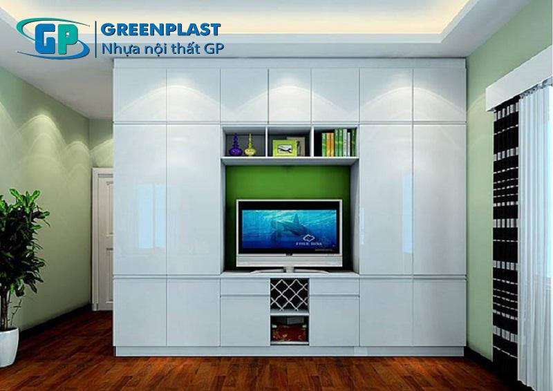 tủ quần áo kết hợp kệ tivi