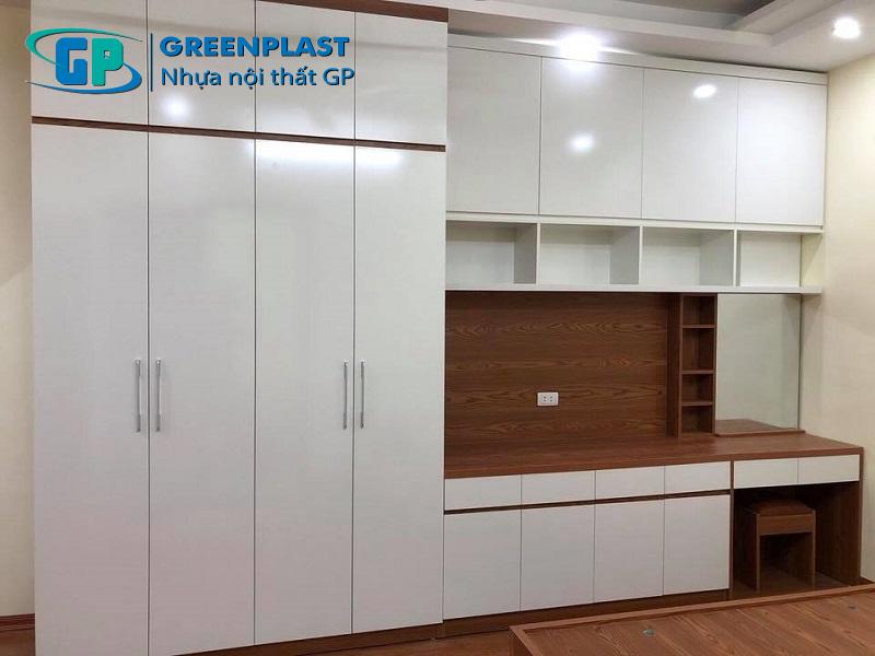 Tủ quần áo nhựa có bàn trang điểm