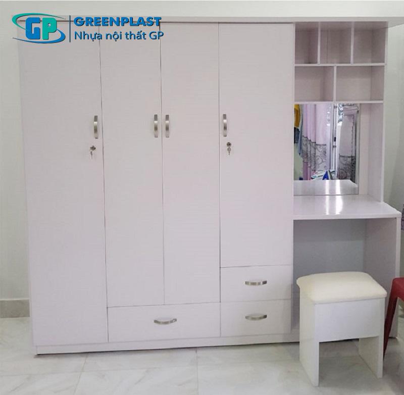 Tủ quần áo nhựa có bàn trang điểm