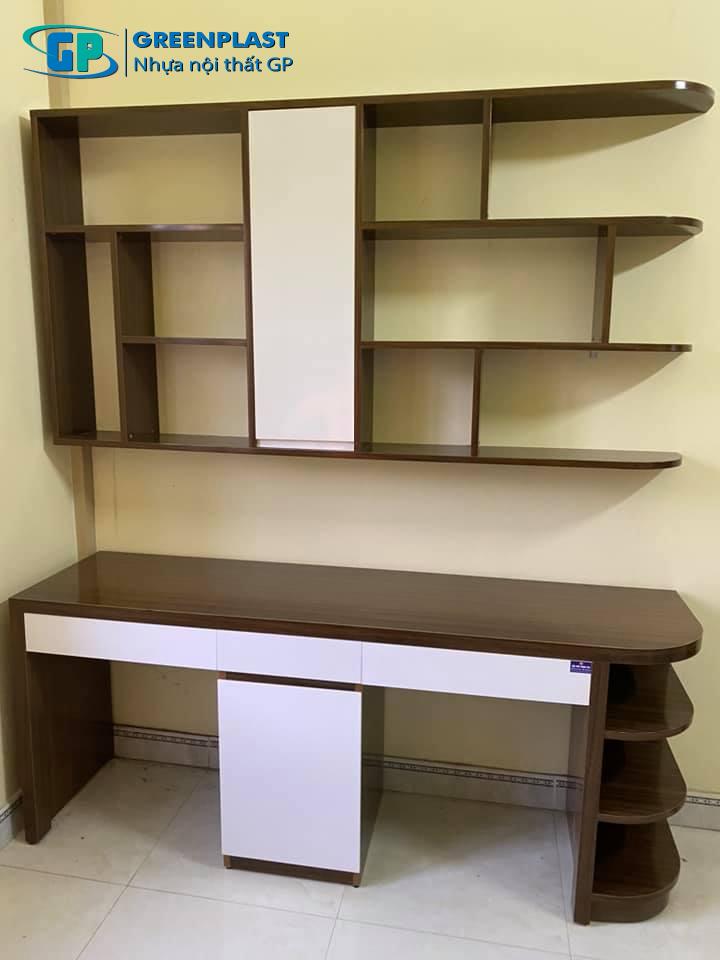 bàn học nhựa giả gỗ