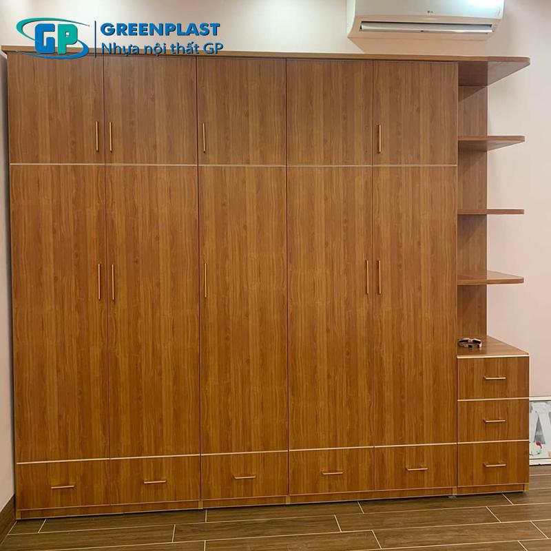 tủ quần áo nhựa giả gỗ