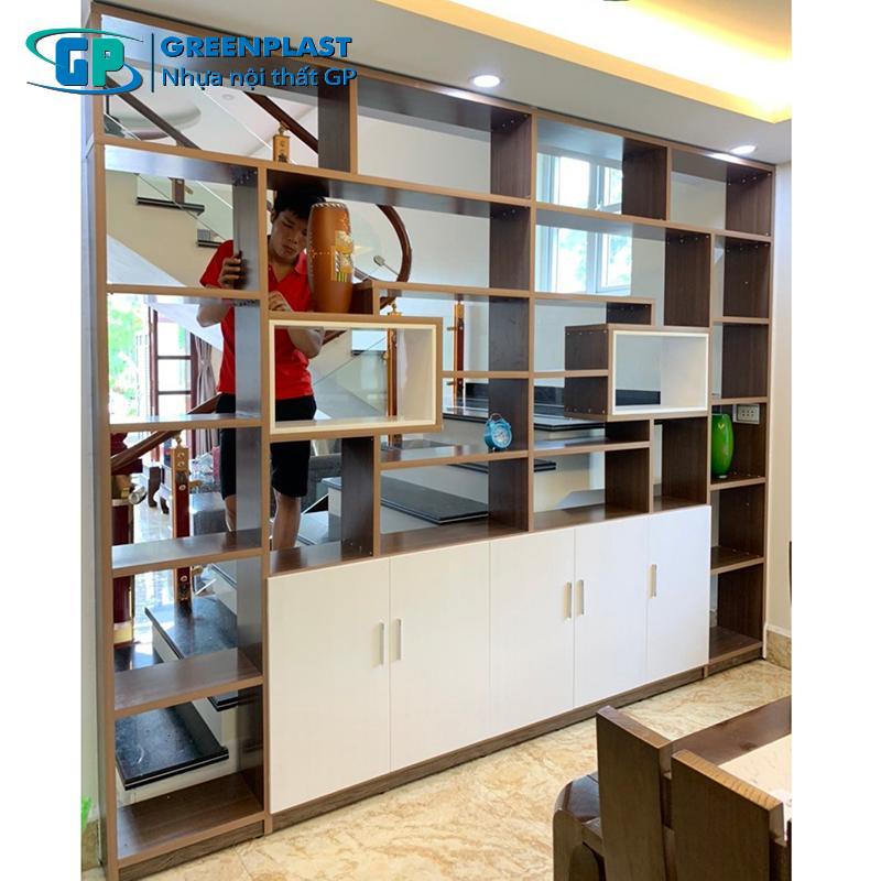 kệ nhựa trang trí phòng khách