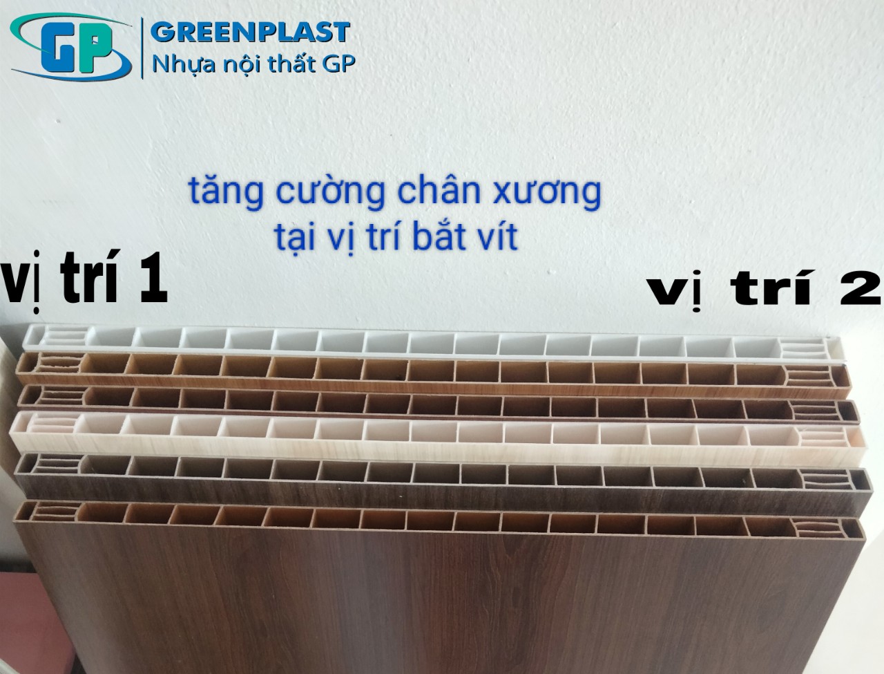 tấm nhựa GP Greenplast có kết cấu 2 lớp dày dặn