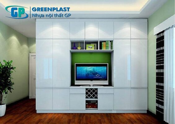 kệ tivi kết hợp với tủ quần áo nhựa GP